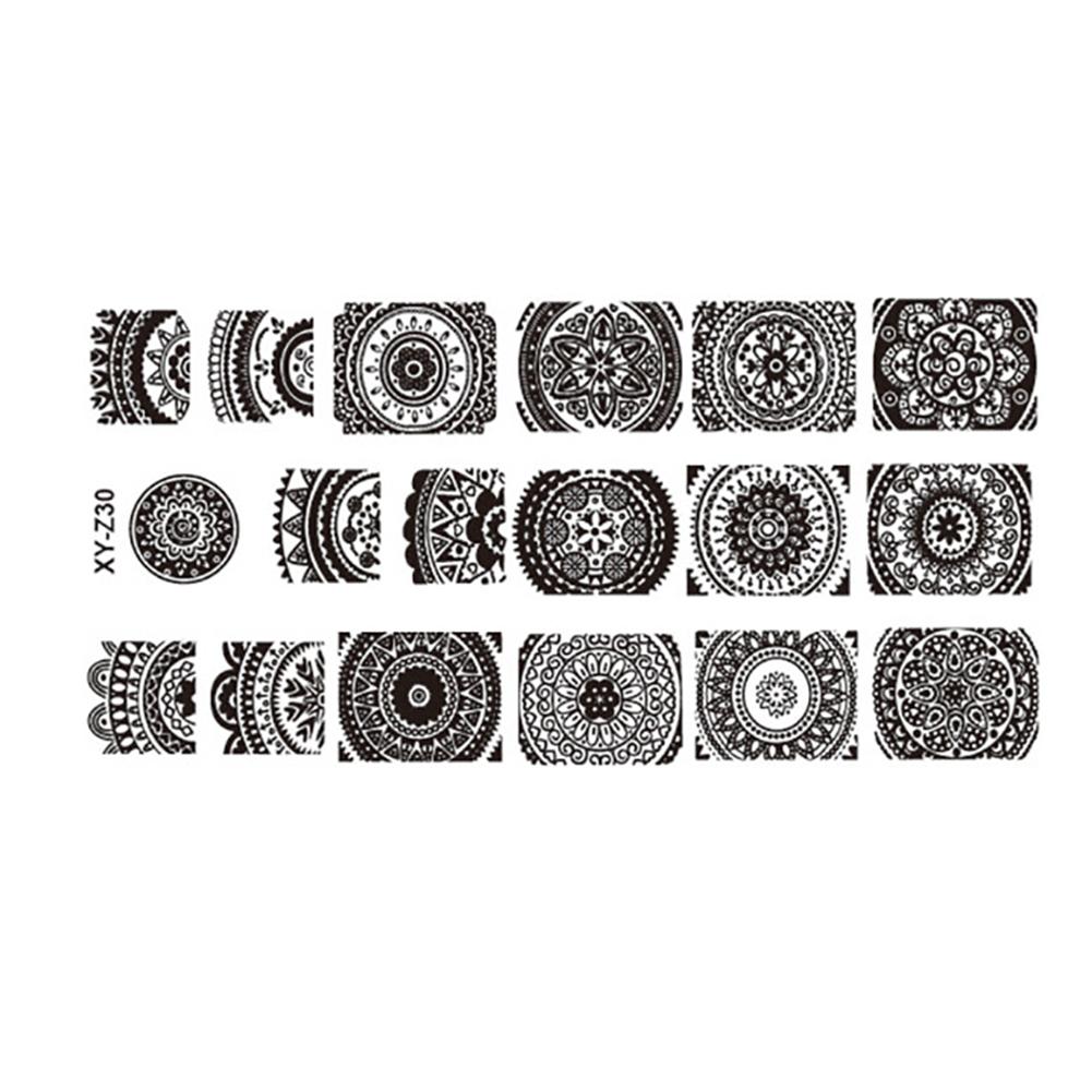 Прямоугольная пластина из нержавеющей стали для стемпинга ногтей, трафарет для печати изображений для маникюра своими руками. z30