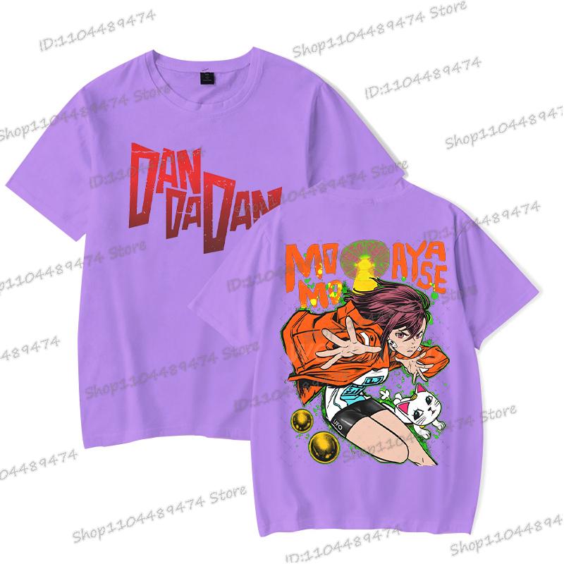 Dandadan Momo Ayase Tričko Cosplay Komiksové Dárky Exkluzivní Tričko Pánské Dámské Módní Kulatý Výstřih Oboustranný Dandadan Topy Trička