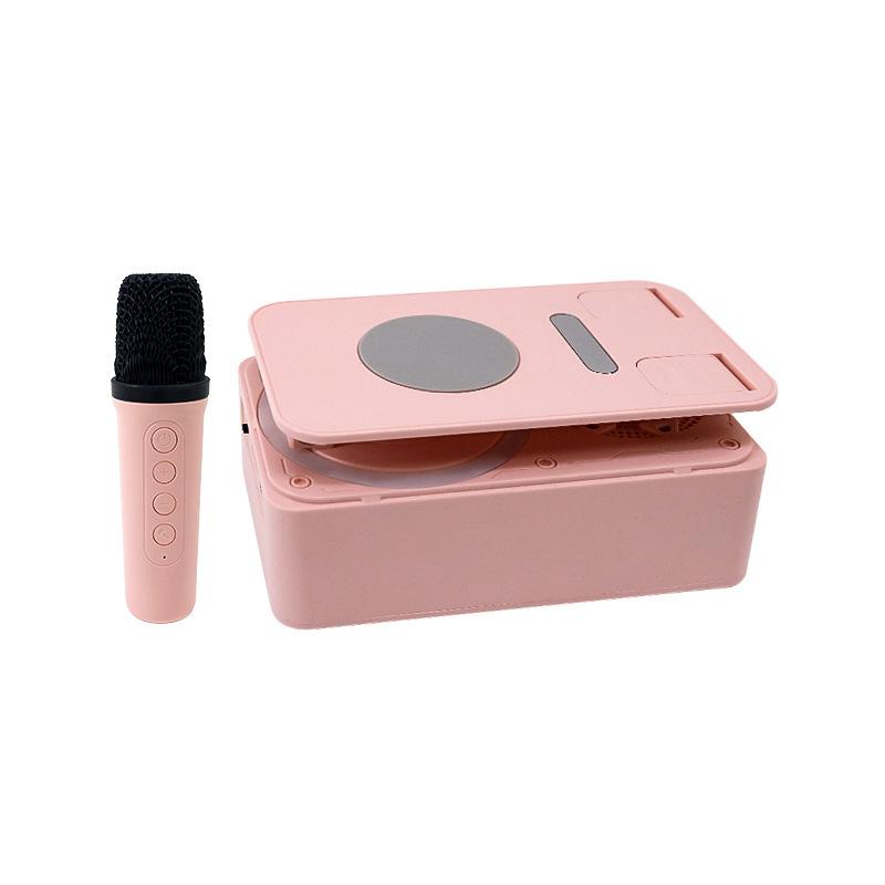 4In1 Phone Holder Portable Speaker With Mic Wireless Speaker Bluetooth With Powerbank360°Phone Stand