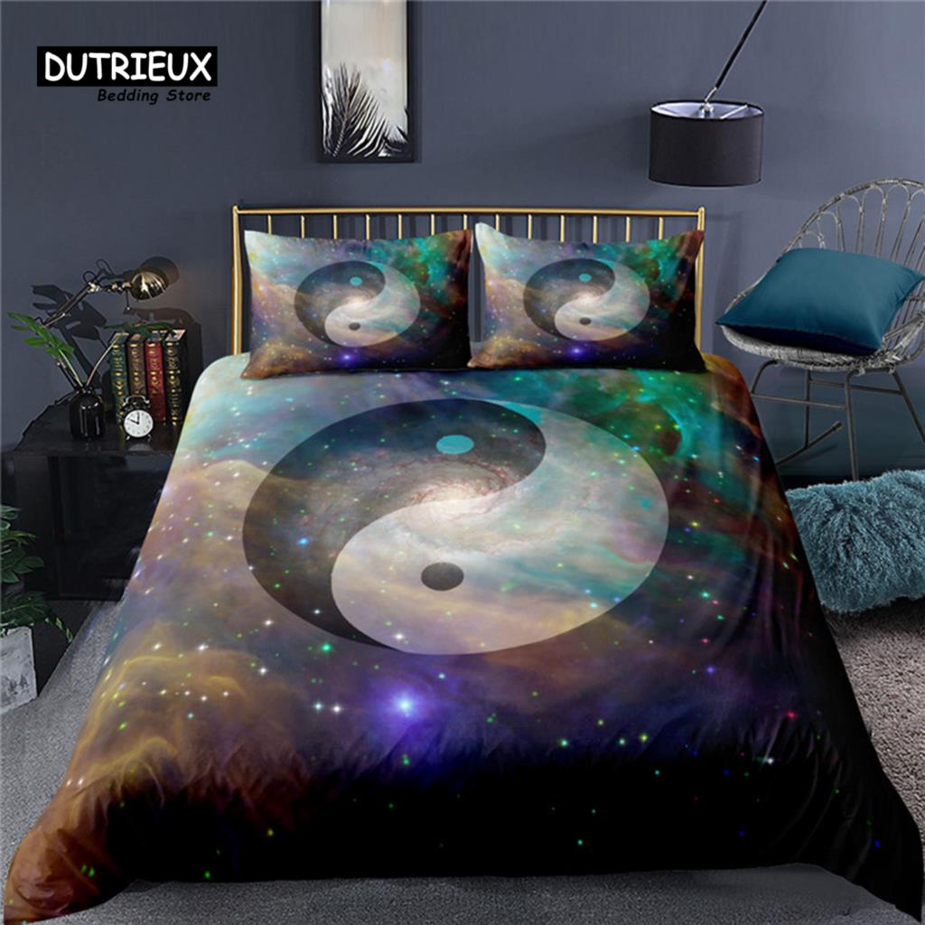 Luxury 3D Color Tai Chi Print Home Living Comfortable Duvet Cover Set Pillowcase Kid Bedding Set Queen and King EU/US/AU/UK Size