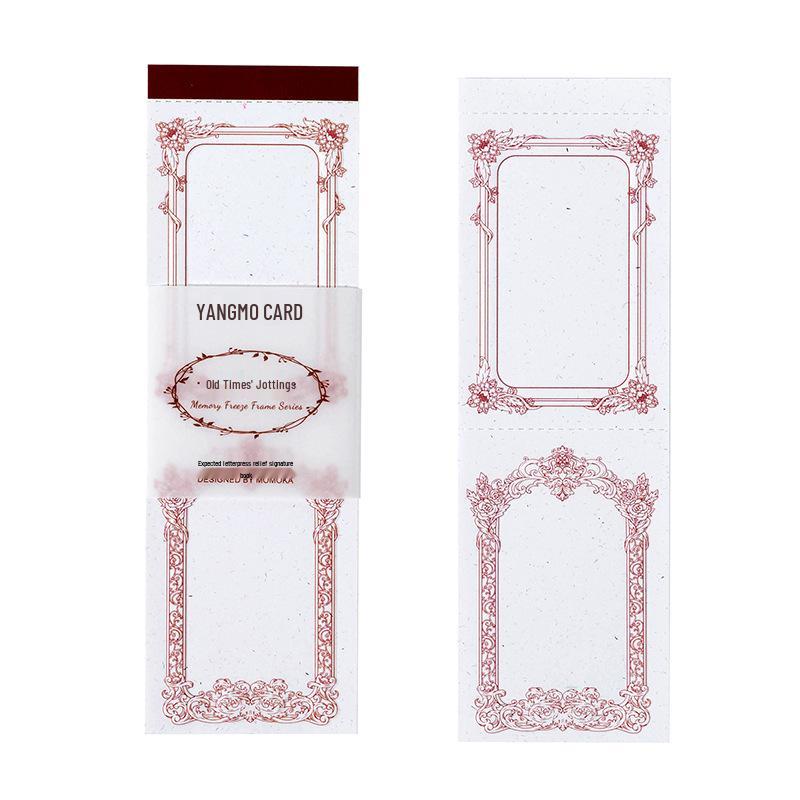 Momo Memory Freeze Series: Tearable Embossed Retro Sticky Notes and Journal Decor