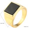 Vintage Men's Punk Turquoise Titanium Steel Ring Daily Party Jewelry Gifts