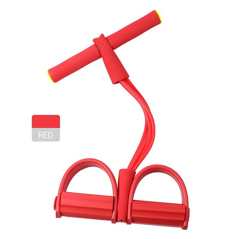 TikTok Moteriškas pilvo pratimo pedalas - Keturių vamzdelių pasipriešinimo juosta atsispaudimams ir kojų traukimui.