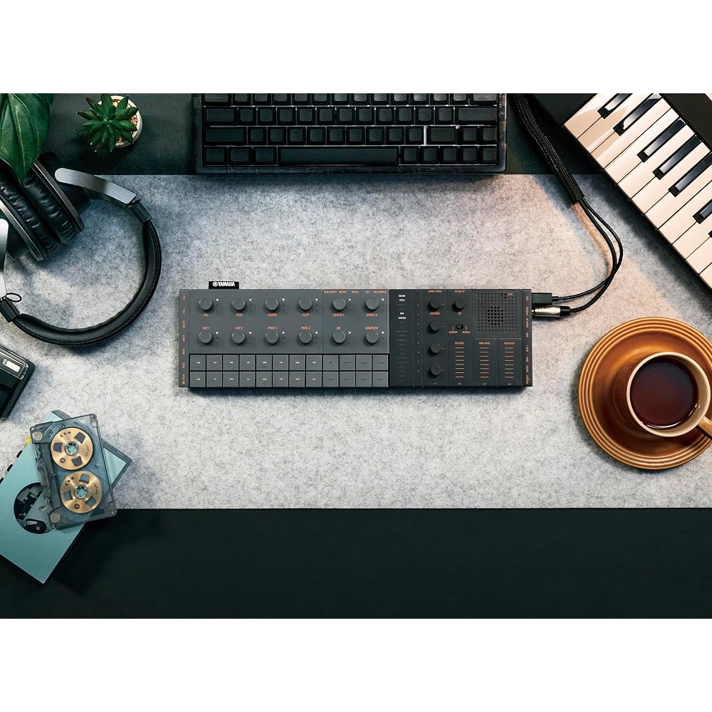 Yamaha SEQTRAK Black Music Production Studio All-in-One Electronic Music Creation and Performance Device