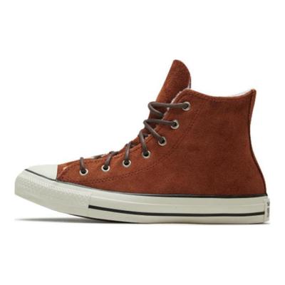 Chuck Taylor All Star Cold-Resistant Vintage Casual Non-Slip Lightweight High-Top Espadrilles Women's White Brown