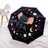 1pc Bat Night Automatic Open/Close Umbrella with Windproof, Functional Design, 8-Rib Sturdy Canopy, Durable Ribs,058