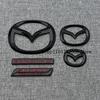 For 2015-2026 MX-5 ND1 ND2 ND3 Logo ABS Black Emblem Car Hood Front Grill Rear Trunk Emblem Badge Sticker Letter Refit