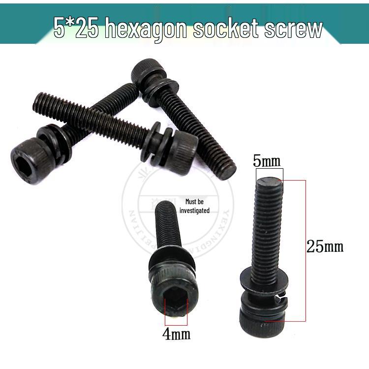 Electric Chainsaw Hex Nut and Screw Cap Set with Aluminum Pressure Plate