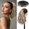 MISS WIG Synthetic Short Wave Curly Ponytail Wrap Around Ponytail Extension Easy To Wear Fluffy And Fashionable Suitable For Daily And Party
