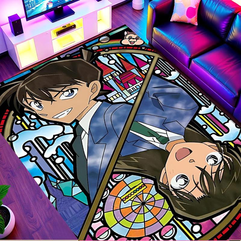 Detective Conan Teppichdruck, Waschbarer Bodenläufer, Für Eingangsbereich Studentenwohnheim Waschküche Büro Arbeitszimmer, Heimdekoration Geburtstags-Weihnachtsgeschenk