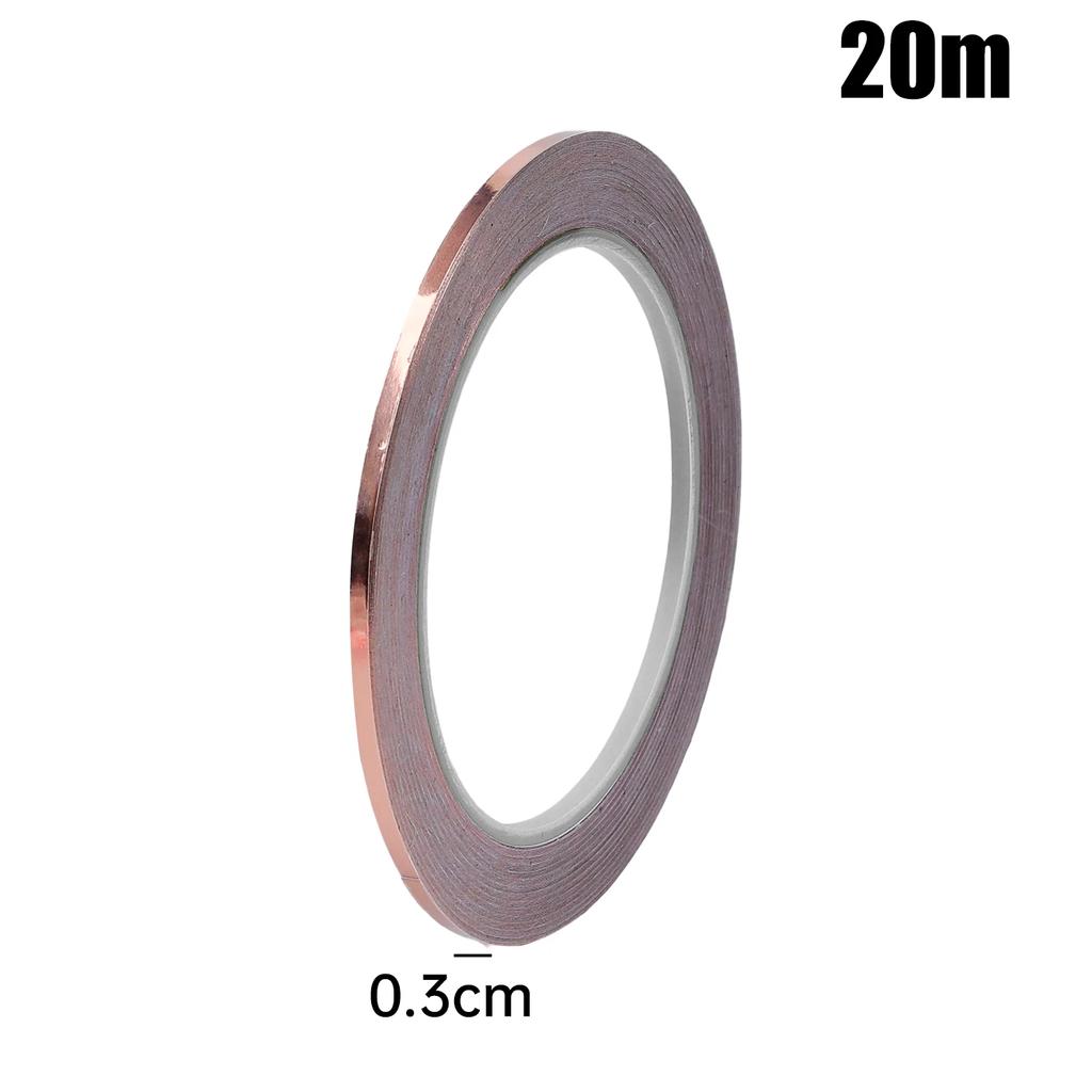 DIY Copper Foil Tape with Double-Sided Conductive Adhesive EMI Anti-static Repair Adhesive Tape Circuit Electrical Repair Tapes