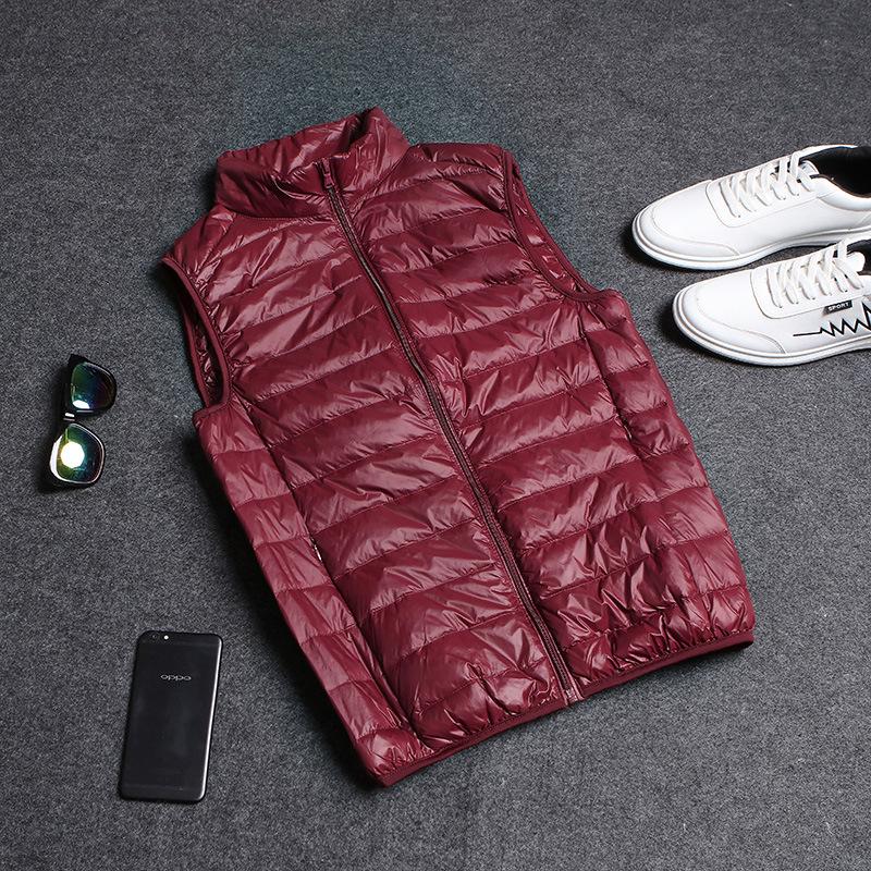Chaleco de Hombre Otoño e Invierno Cálido de Terciopelo Sin Mangas Ropa Exterior Cálido Delgado