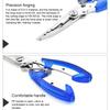 Fishing Pliers Stainless Steel Anti-skid Plastic Handle Fish Hook Remover Scissor Tackle Equipment Tools Supplies