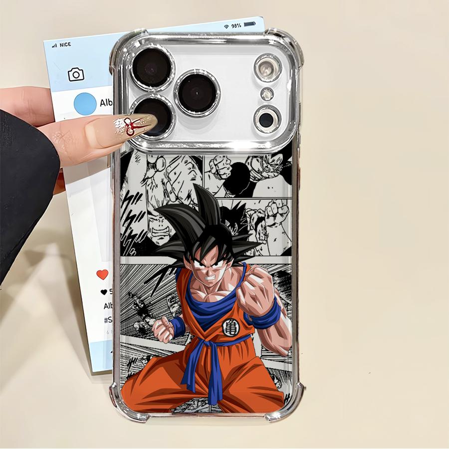 Case for iPhone 13 12 11 Pro Max 16e 16 15 14 Plus 17 Air Soft Cover Dragons Balls