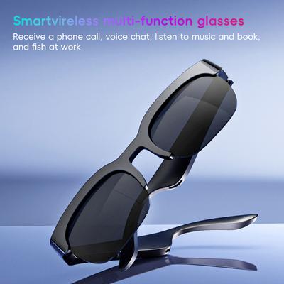 1Pc AI Smart Translate Eyeglasses BT Call HiFi Portable Music Play Glasses Rechargeable Wireless Cycling Sports Sunglasses