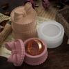 Aufbewahrungsbox Silikonform Schleifenförmige Schmuckschatulle Epoxidharzformen DIY Aromatherapie Gips Kerzenbehälter Heimdekorationen