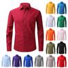 Vierseitiges Stretch-Hemd für Herren, Business-Casual-Langarmshirt