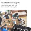 4 Port Headphone Amplifier HA4 Plus Studio Headphone Splitter for Professional Audio Enhancement