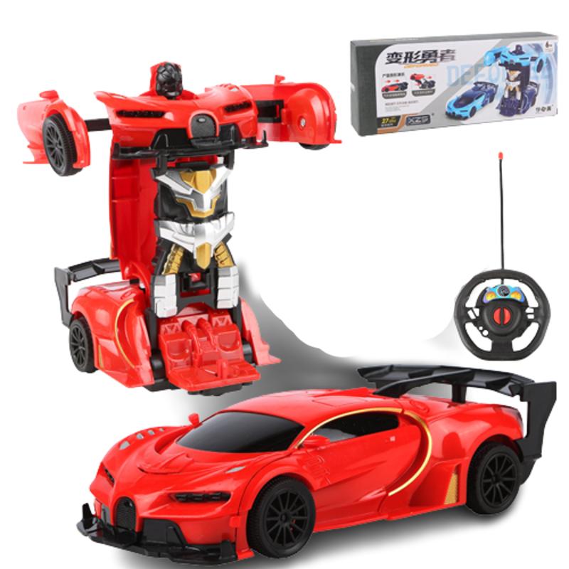 2 In 1 Rc Car Transformation Robots Children Boys Toys Outdoor Control Remote