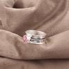 Pink Tourmaline Gemstone Ring, Handmade 925 Solid Sterling Silver Jewelry, Meditation Ring Jewelry For Women