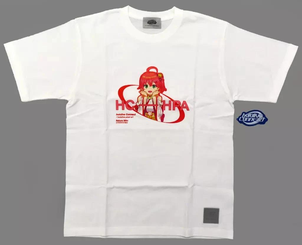 Sakura Miko hololive pixel art Colored T-shirt M in TOWER RECORDS M 2XL