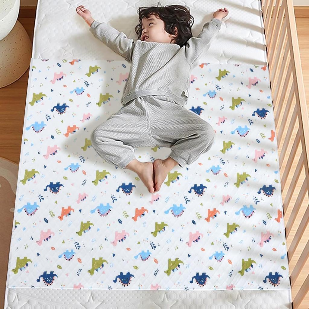 MooMoo Baby Waterproof Baby Diaper Changing Reusable Bedwetting Sheet for Children and Adults Sheet, 100% Cotton, Mat, Absorbent, Quick-Drying,