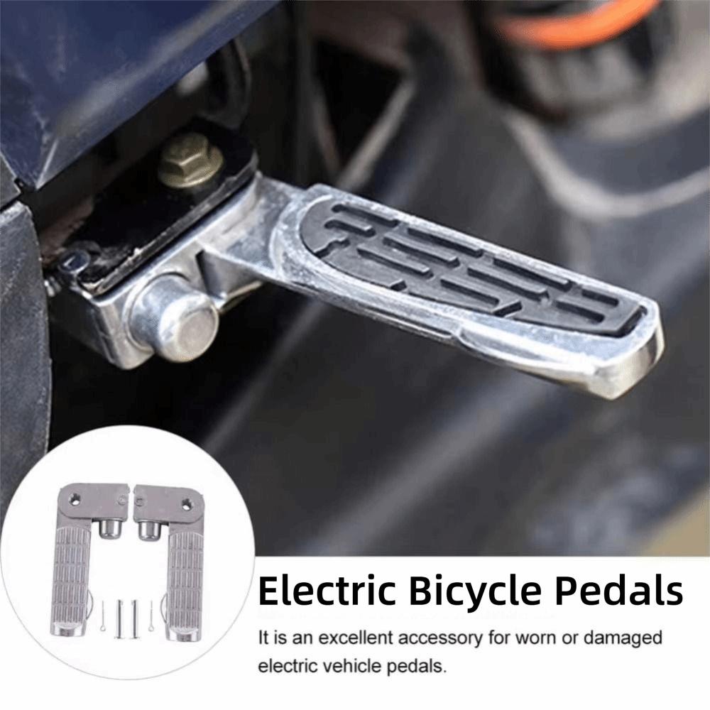 Non Slip Electric Bicycle Pedals Foldable E Bike Foot Rests Motorcycle Foot Pegs Replacement Parts