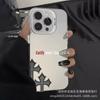 Simple English Suitable for Apple 15 Color Silver iPhone14promax Creative 13/11 Frosted 16 Protective Case 17