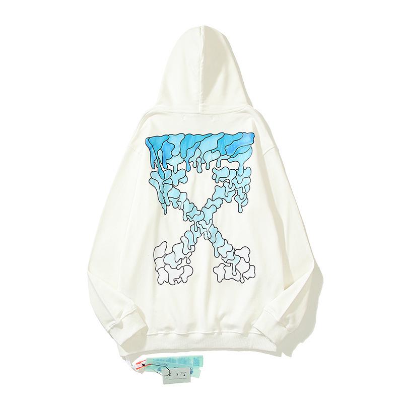 OFF-WHITE Unisex Hoodie aus Baumwoll-Frottee - Trendig & Hochwertig