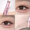 2 In 1 Glitter Matte Aegyosal Pen Brightening Highlight & Shadow Stick Dual End Eye Makeup Lying Silkworm Eyeliner Gel Pencil