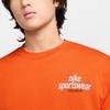 Nike Logo Letter Print Round Neck Long Sleeve Sweatshirt Men Sweatshirt Orange HJ2174-819