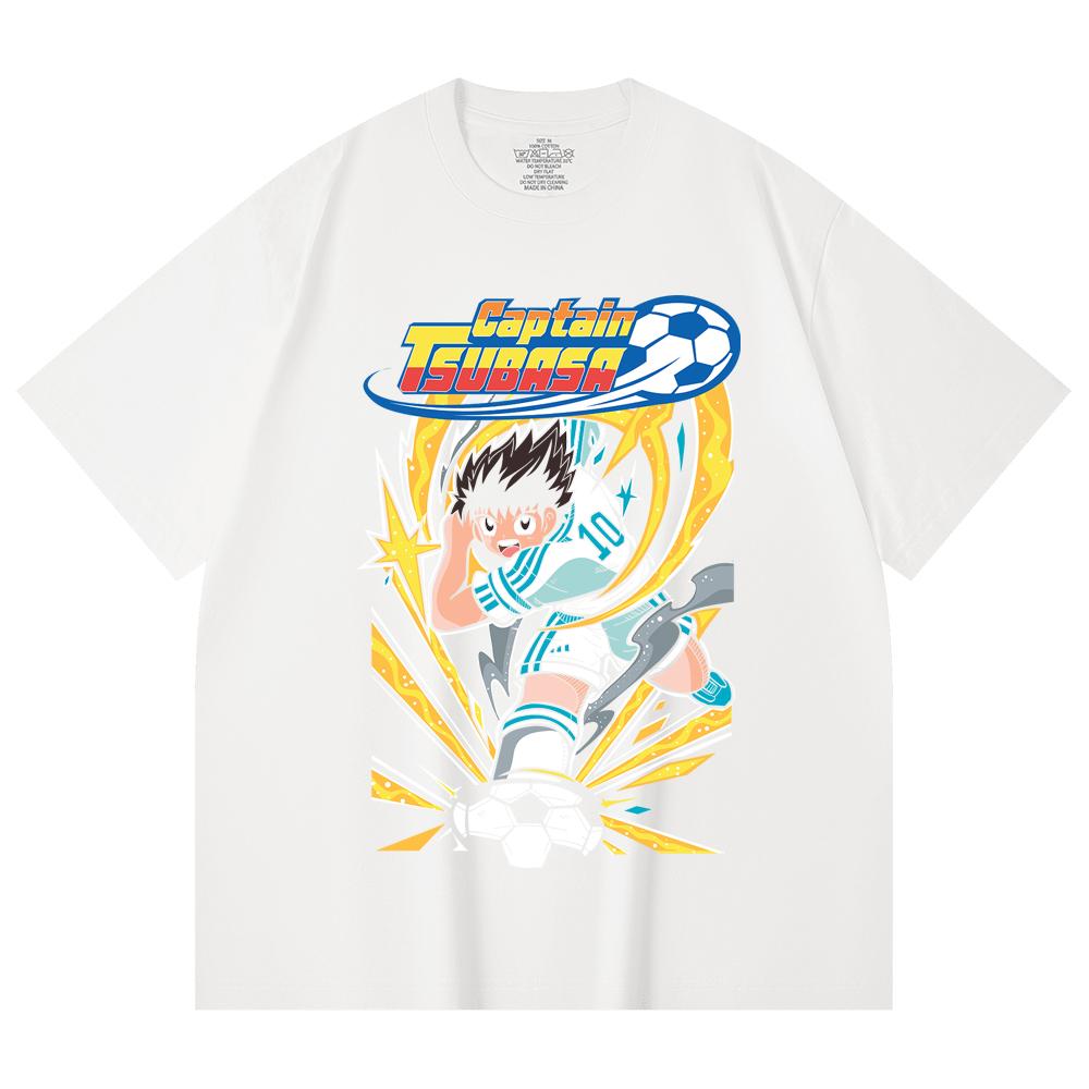 230 Gsm 100% Cotton Captain Tsubasa V1 Print Unisex Heavy Cotton T Shirt
