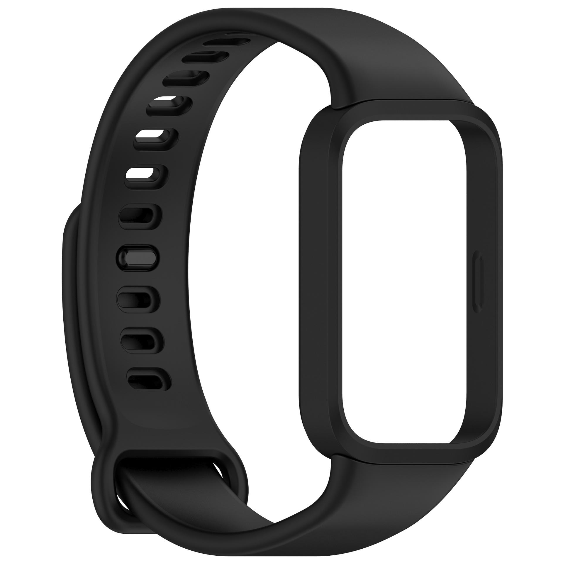 

Совместимый сменный ремешок для Redmi Band 3 или браслета Smart Band 9 Active чёрный