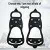 8-Tooth Outdoor Crampons for Mountaineering, Fishing, and Snow-Ice Treks - Non-Slip Silicone Steel Nails for Ultimate Traction