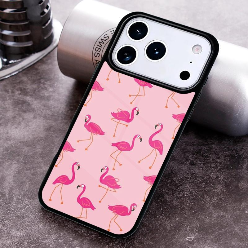 Flamingo Phone Case for iPhone 17 16 15 Pro Max Air 14 13 12 11 Plus Shockproof Cover