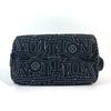 Louis Vuitton M21435 LV Snow Collection dopp kit Pouch Clutch bag Black/White
