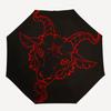 Devil's Horns: Red Devil Head Circle Sticker DecalUmbrella, Portable 3-Fold Compact Umbrella,Christmas Gift ES507