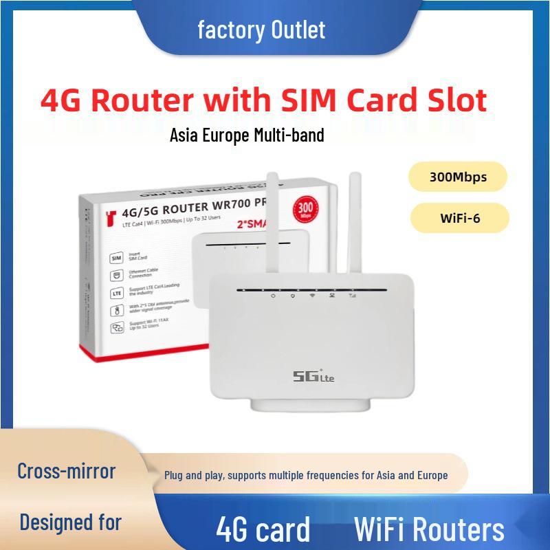 4G Wireless CPE Router with Detachable Antenna and Mobile Hotspot Capability
