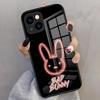 B-Bad B-Bunny Phone Case For IPhone 17 Pro Max 16 15 14 Pro Max 13 11 X Xs Xr 8 7Plus Glass Cover
