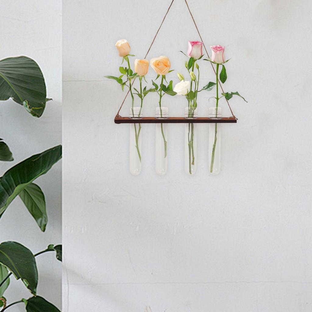 Plant Propagation Station Planter Hanging Propagator for Home Garden Desktop Wall Hanging Test Tubes Vase Planter Hydroponic