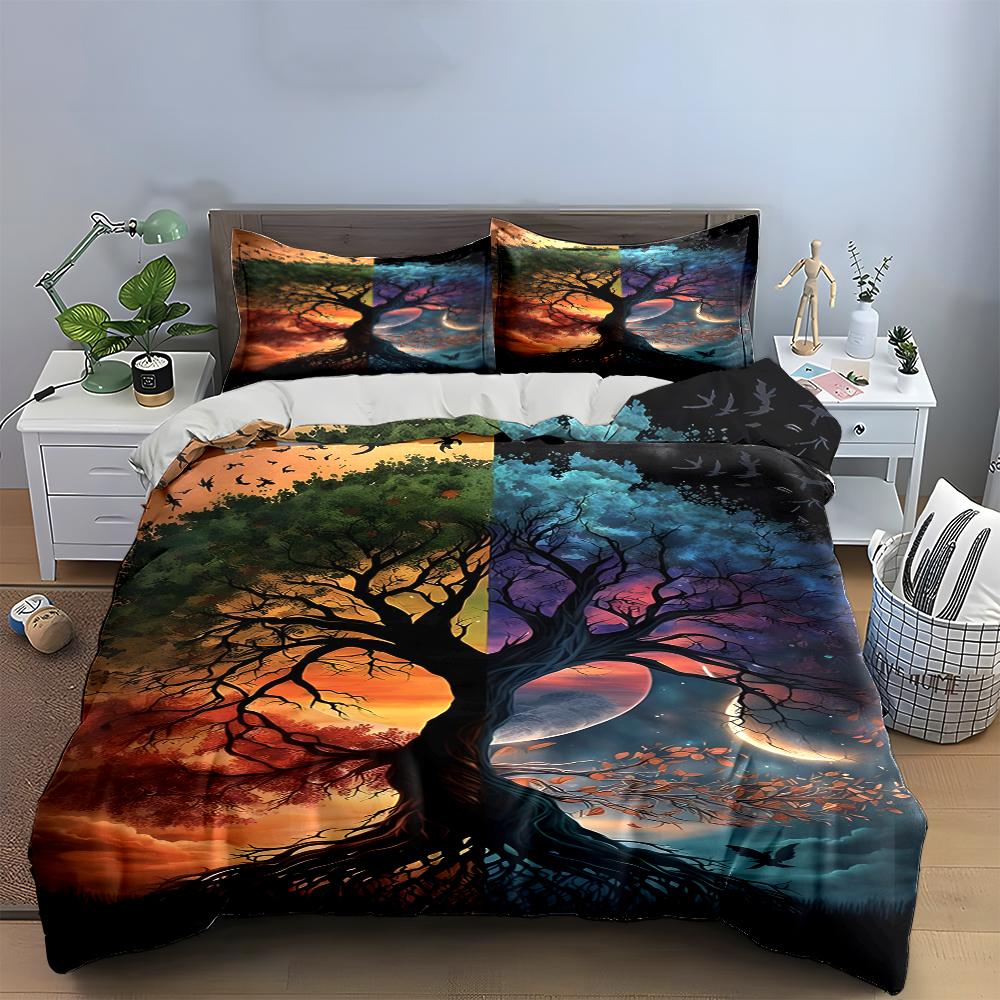 Fantasy Tree Design Bedding Set Bedding set (1 duvet cover, 2 pillowcases, duvet not included)