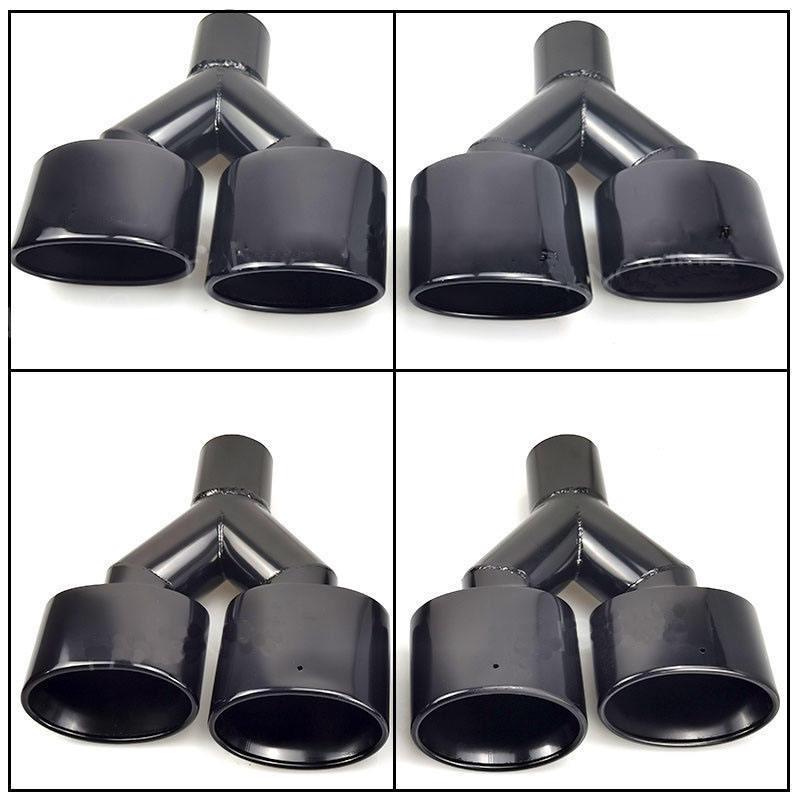 Mercedes W204 C-Class C63 AMG Stainless Steel Y-Shaped Exhaust Tip Tailpipe