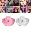 Felt Cowboy Hat Western Cowgirl Hat Costume Glitter Hats Cap for Kids Boys Girls