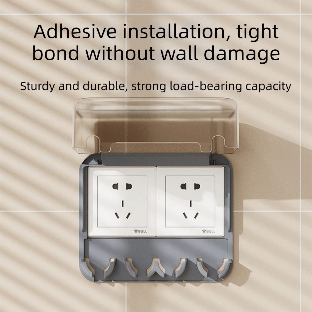 Clear Outlet Cover Self-Adhesive Socket Plate Guard Waterproof Socket Cover Bathroom Switch