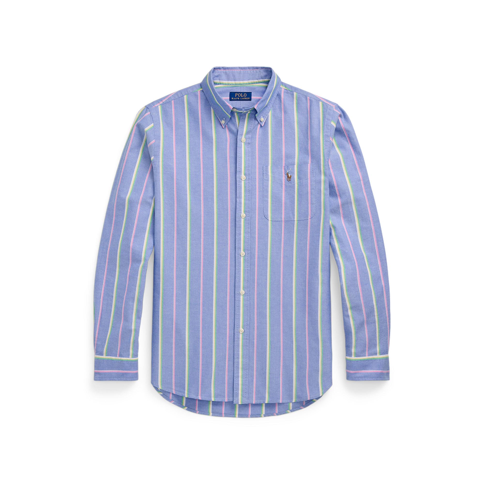 

Polo Ralph Lauren Logo Striped Embroidered Single-Breasted Long Sleeve Shirt Men shirts Multicolor MNPOWOV16823878-400 S