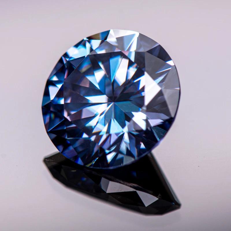 Růžový kulatý moissanitový diamant pěstovaný v laboratoři pro výrobu šperků DIY Materiály s tovární cenou