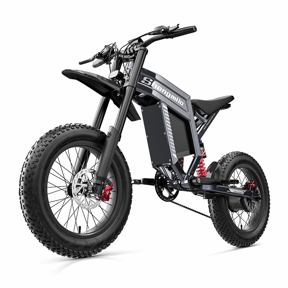 Shengmilo S900 Elektrisches Geländefahrrad 1500W Motor 20  Vollgefedertes Elektrisches Fahrrad für Erwachsene 48V 30AH LCD Display Maximale Belastung 150kg