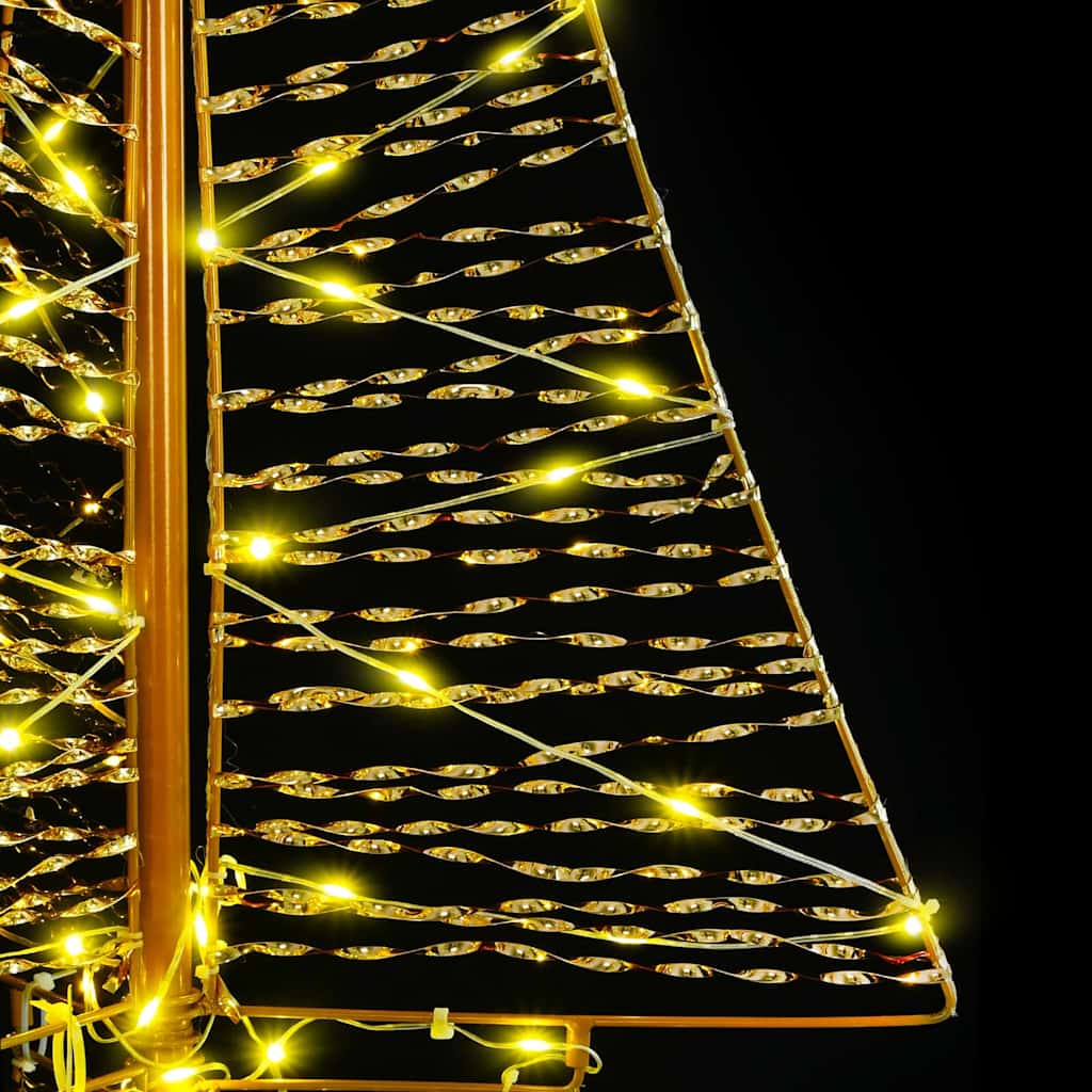 Christmas Tree with 100 LEDs Warm White 120 Cm PET