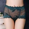 14 Color Women Ultra-thin Lace Panties Mid Waist Breathable Sexy Lingerie Europe Plus Size Briefs Abdomen Hip Lift Knickers