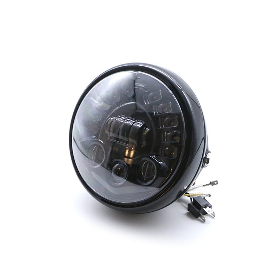 7 Inch Round Led Headlight With Headlight Shell Housing Hi/Lo Beam Projector Motor 7" Round Headlamp